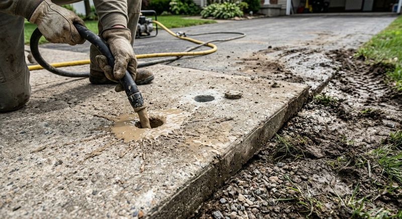 Driveway Slab Lifting in Des Moines, IA