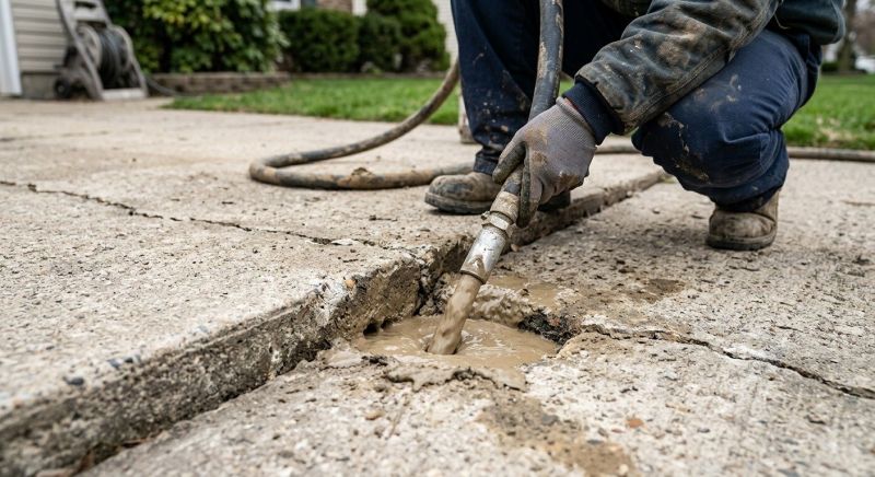 Concrete Settlement Repair in Des Moines, IA