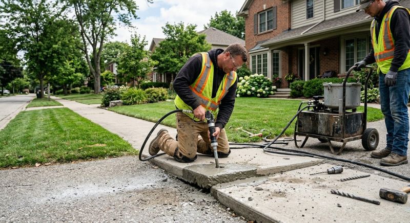 Concrete Settlement Repair in Corpus Christi, TX