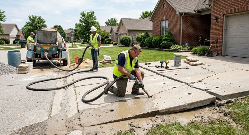 Driveway Slab Lifting in Des Moines, IA