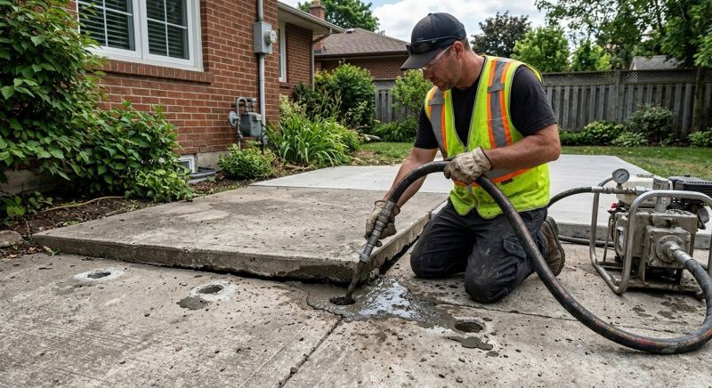 Sunken Patio Repair in Des Moines, IA