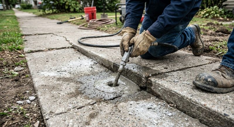 Sunken Patio Repair in West Des Moines, IA